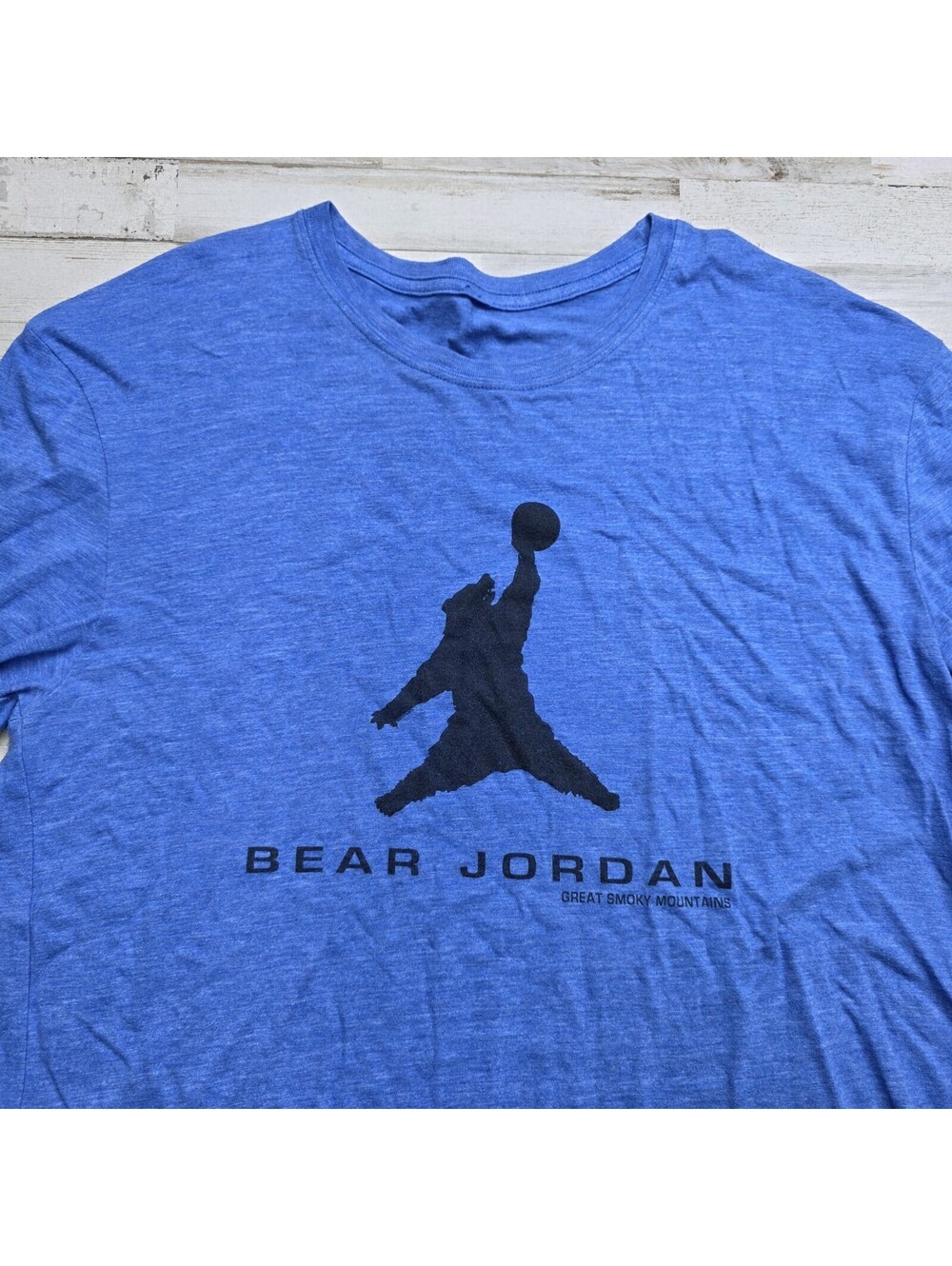 Men’s Bear Jordan Great Smoky Mountains Long Sleeve Graphic Tee XL (LG Fit)